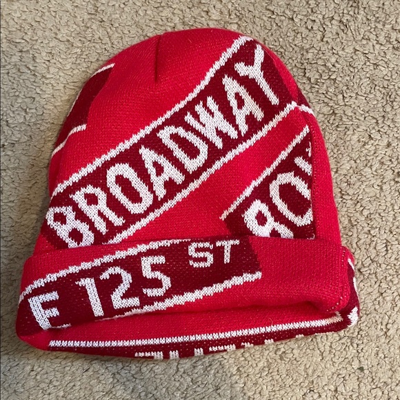 Supreme Red Broadway Beanie - Picture 1 of 1